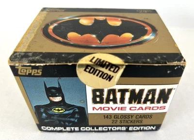 Vintage Topps Batman Movie Cards 1989 Collectors Limited Edition Sealed - Image 1 of 4