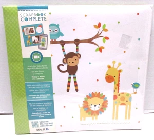 CR GIBSON ~ Tapestry Album 12" x 12" Baby Zoo Animals ~ Scrapbook Complete - Picture 1 of 20