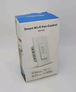 Meross Wi-Fi Smart Fan and Light Wall Switch, MFC100. - Picture 1 of 4
