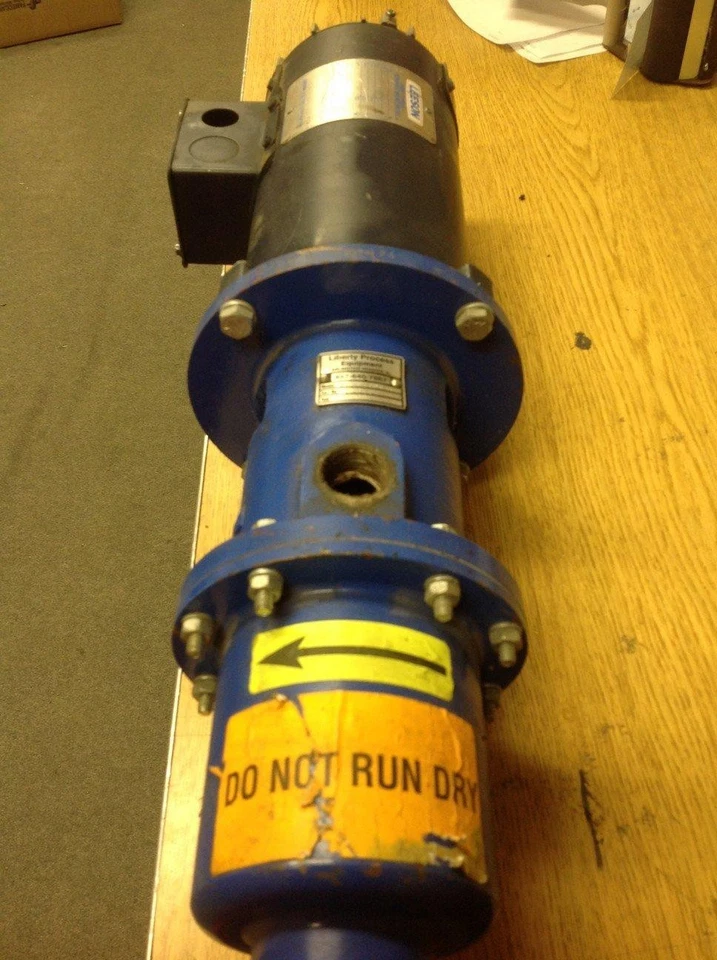 Leeson 98032 DC Motor, 0.75HP Frame USS56C W/Liberty Process Pump  - Image 1 of 3