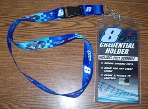 DALE EARNHARDT JR #8 UNITED FOR AMERICA LANYARD & CREDENTIAL HOLDER BRAND NEW!! - Picture 1 of 1