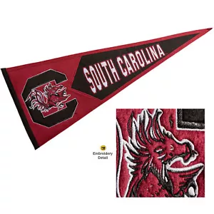 USC Gamecocks Embroidered and Wool College Pennant - Picture 1 of 7