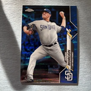 2020 Topps Chrome Blue Wave Adrian Morejon /75 San Diego Padres - Picture 1 of 2