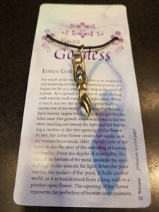Gesichter der Göttin Zinn Anhänger Charm Halskette Lotus Göttin - Bild 1 von 1
