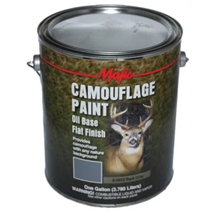 Pintura de camuflaje gris corteza 1 galón camuflaje caza resistente al agua base plana al aceite - Imagen 1 de 6