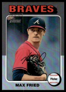 2024 Topps Heritage Chrome Max Fried 293/375 Atlanta Braves #268 - Picture 1 of 2