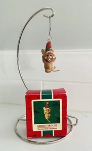 Hallmark Merry Mouse ricordo ornamento 1985 QX4032 VINTAGE - Foto 1 di 10