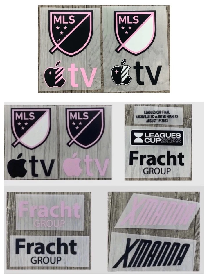 AMERICAN LEAGUE MLS SOCCER APPLE TV&SPONSOR IRON ON PATCHES - Image 1 of 1