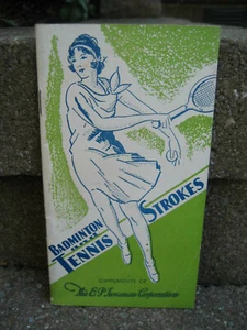 Folleto de golpes de bádminton y tenis 1942 de E.P. Juneman Corp - Imagen 1 de 6