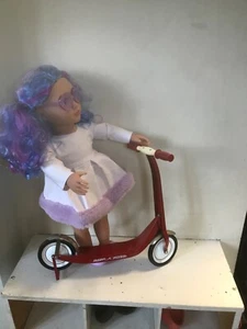 Radio Flyer Small Miniature Toy Scooter 11 3/4" Tall Doll Sized - Picture 1 of 5