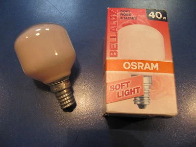 Glühlampe Dekolampe OSRAM BELLALUX SOFT ROSE T45 E14 40W Glühbirne rosa  - Bild 1 von 2