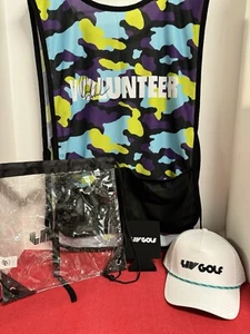 LIV Golf Volunteer Bib Signed Phil Mickelson Masters Champ, Hat, Bag, Koozy Etc - Picture 1 of 21