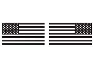 Reflective American Flag USA Hood Decal Kit - Foto 1 di 2