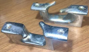 Vintage Bronze Toe Rail Chocks Cleats 7" L x 1.5" W x 2 3/4" H, Never Installed - Picture 1 of 6