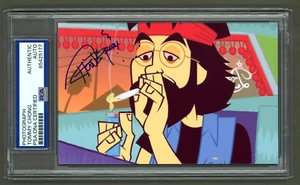 Tommy Chong Signed Photo (PSA) Cheech & Chong's Animated Movie Cartoon Auto - Picture 1 of 2