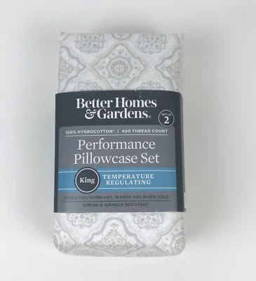 Juego de funda de almohada Better Homes & Gardens Performance - tamaño king - medallón global Foto 1 de 4