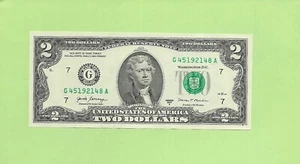 2017A ..UNCIRC 2 $ G 4519 2148 A .... 2017A 2 $ G-A NICE NOTE FRN - Bild 1 von 2