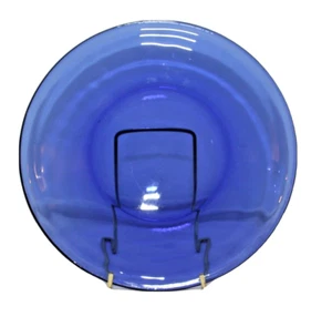Vintage Cobalt Blue Salad Desert Plate 8" Diameter .75" High - Picture 1 of 3