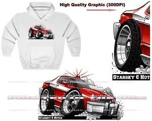 DigiRods Starsky and Hutch TV rot Gran Torino Cartoon Auto Hoodie Sweatshirt - Bild 1 von 5