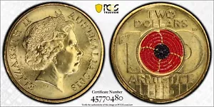 2018 Australia $2 Two Dollar Coin Armistice Centenary PCGS Graded MS66 - Picture 1 of 3