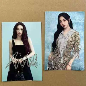 Aespa KARINA Autograph Photos Signature Fidelity Gifts 6 Inch 柳智敏亲笔签名照 - Picture 1 of 5