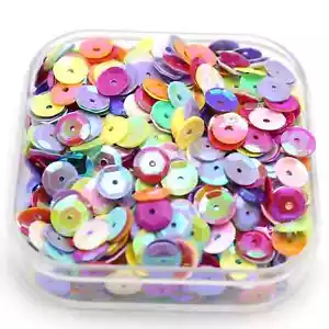 25000 Mixed AB Color 6mm CUP round loose sequins Paillettes sewing Wedding craft - Picture 1 of 8