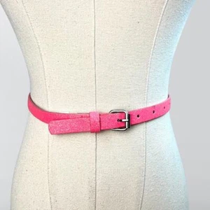 NWOT Pink Sparkly Skinny Belt  - Picture 1 of 3