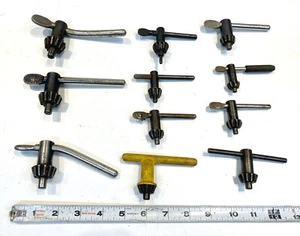 jacobs etc Drill Chuck Keys Lot - 11 Pieces, Various Sizes, Machinist Tools - Picture 1 of 11