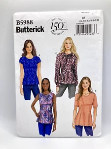 Butterick B5988 Uncut Misses/Misses Petite Top Pattern Size 8-10-12-14-16 ©2013 - Picture 1 of 4