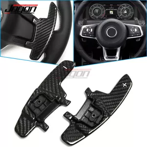Replace Real Carbon Fiber Paddle Shifter For VW GOLF 7 GTI R GTE GTD 2015-2020 - Picture 1 of 9