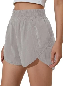 BMJL Women's M Running Shorts Elastic High Waisted Shorts Pocket Sporty Workout - Picture 1 of 8