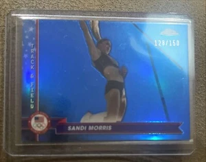 2024 Topps Chrome Olympics Sandi Morris Blue /150 Track & Field - Picture 1 of 1
