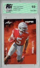 Garrett Wilson 2022 Leaf Hype #86 Orange Blank Back #1/1 Rookie Card PGI 10