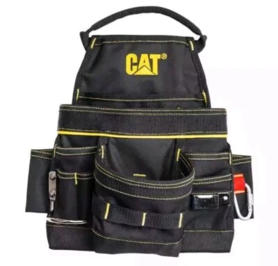 CAT Tool Bag For Hammer And Tape Measuring Holder - Black NO Belt  - Image 1 of 4