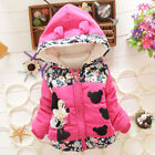 Children Baby Girl Minnie Mouse Winter Warm Hooded Coat Jacket Parka Outerwear |