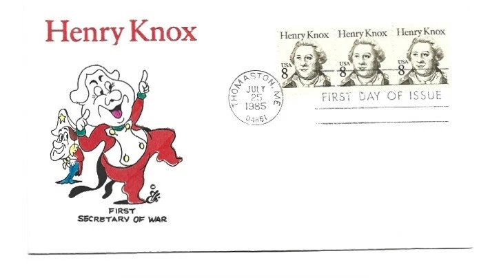 1851 8c Henry Knox Animated by Ellis FDC - Image 1 of 1