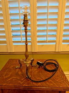 W.A.S Benson Style Vintage Brass Pullman Lamp. - Picture 1 of 13