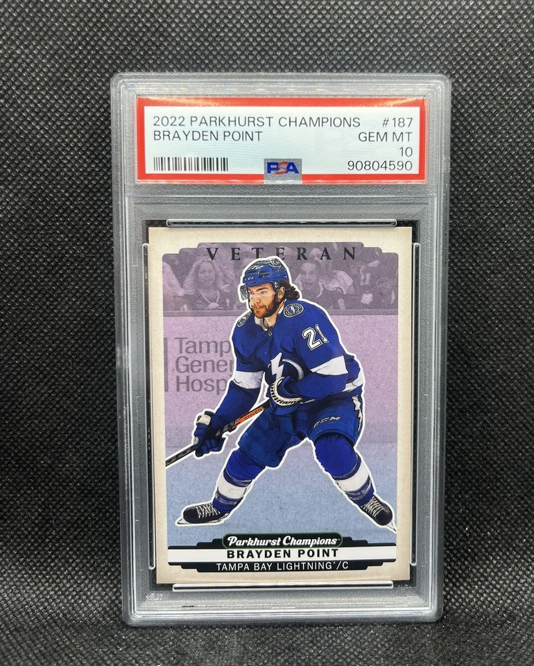 Brayden Point 2022-23 Upper Deck #187 Parkhurst Champions PSA 10 COLOR VARIANT - Image 1 of 3