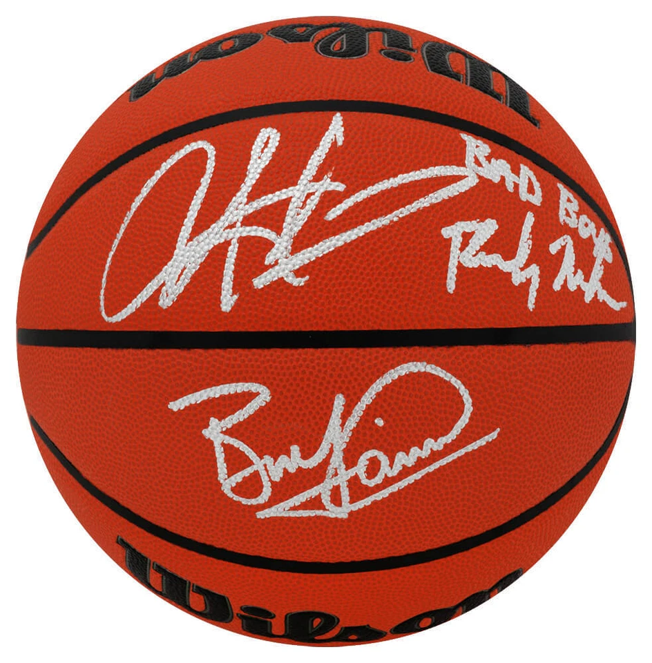 Baloncesto Wilson NBA firmado por Bill Laimbeer, Rodman & Mahorn con niños malos - (certificado de autenticidad SS) Foto 1 de 1