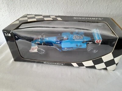 Mini Champs 1:18 Renault Sport Bennetton F1 Racing Team Jenson Button In Box - Image 1 of 4