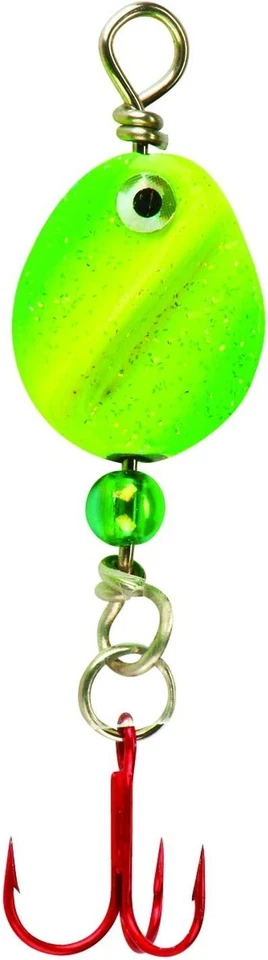 LINDY       LINDY 360 SPIN JIG   1/4oz      TECHNIGLOW LIME - Image 1 of 1