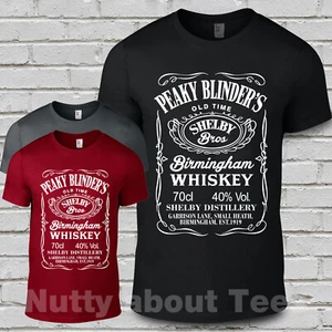 Peaky Whisky TShirt Shelby Bros The Garrison Est Birmingham Blinders NEW - Picture 1 of 1