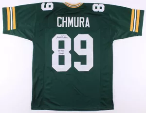 Mark Chmura Signed Green Bay Packers Jersey Inscribed "SB XXXI Champs" (JSA COA) - Picture 1 of 6