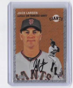 2023 Topps Chrome Platinum Anniversary Jack Larsen #89 Topps Refractor #/499 - Picture 1 of 2