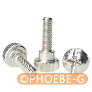 M5 x 16mm Phillips Pan Head Toolless Thumb Screws Nickel Plated - Picture 1 of 5