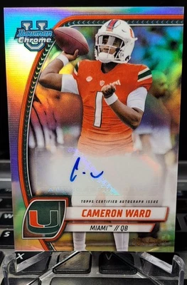 2024 Bowman University Chrome - Chrome Prospect Auto Cameron Ward #PA-CWA /299 - Image 1 of 2