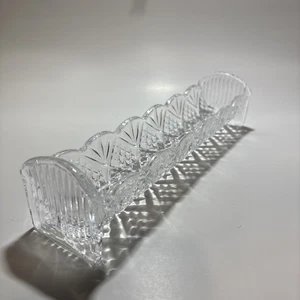 Cracker Tablett Shannon Kristall von Godinger Dublin Muster 9,5" - Bild 1 von 5
