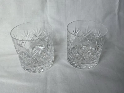 2 x Royal Doulton Georgian crystal Whisky Glasses - Image 1 of 4