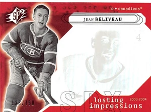 2003-04 SPx #111 Jean Beliveau LI /750 - Picture 1 of 2