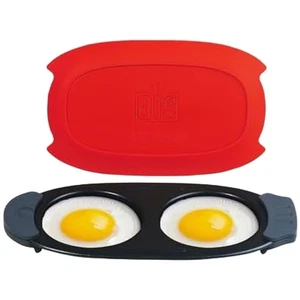 Dual Chamber Microwave Egg Cooker For QuickHeat for Mess Breakfast Prep - Picture 1 of 7